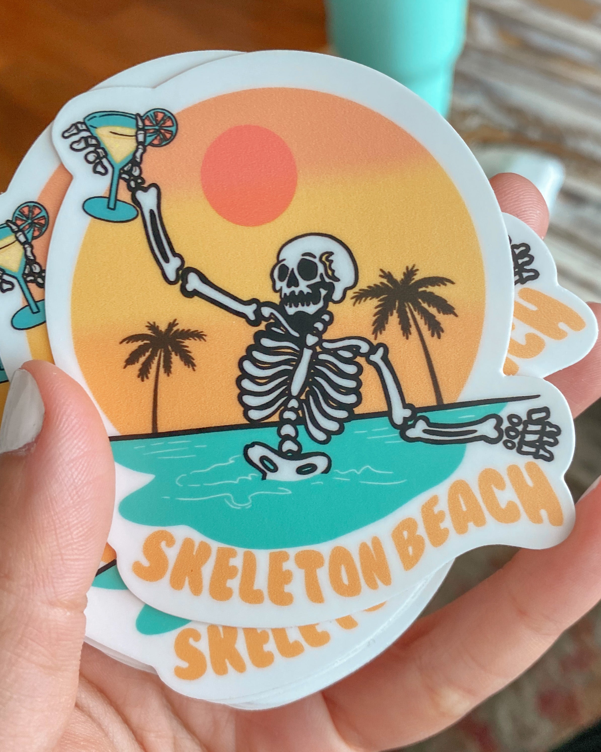 Skeleton Beach Sticker