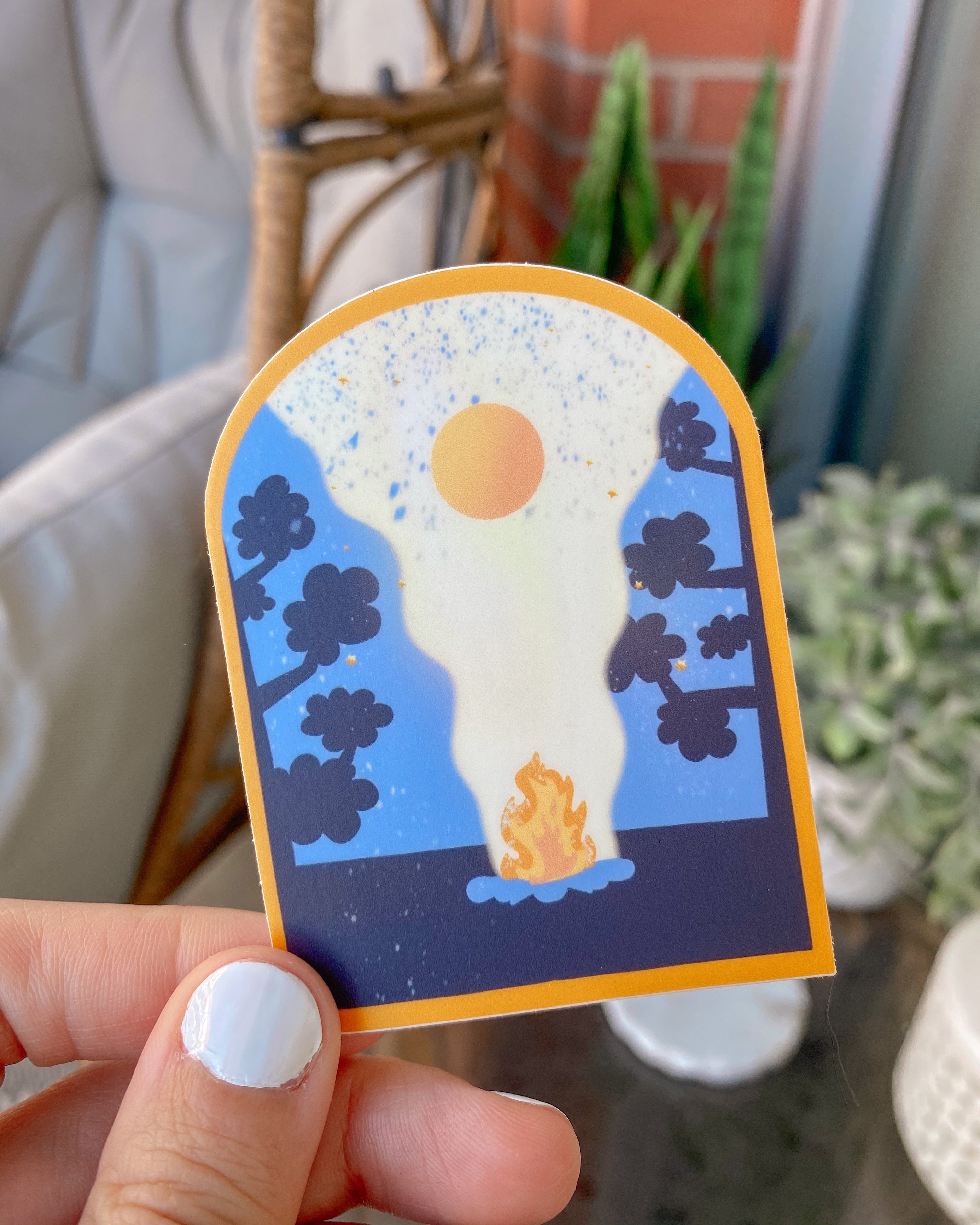 Campfire Sticker