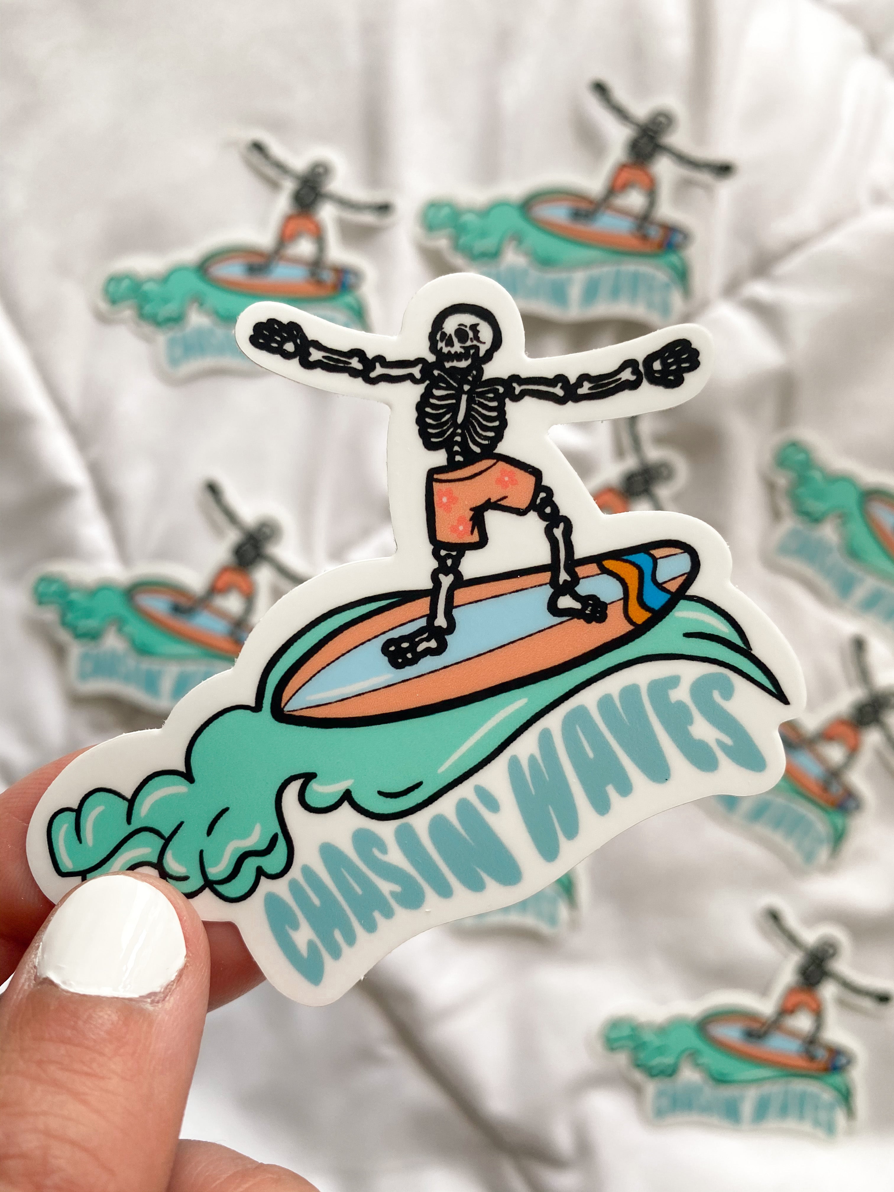 Chasin' Waves Sticker