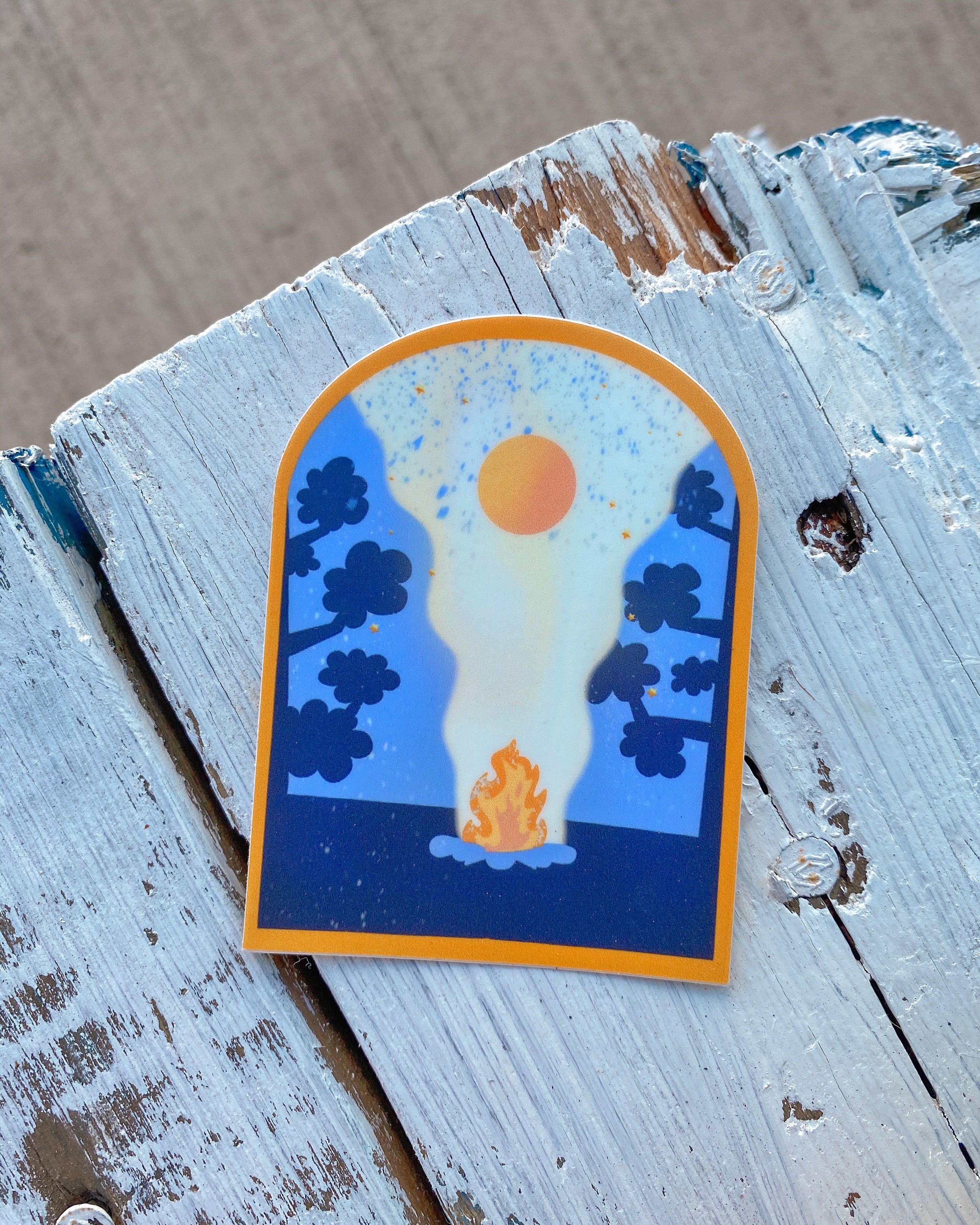 Campfire Sticker