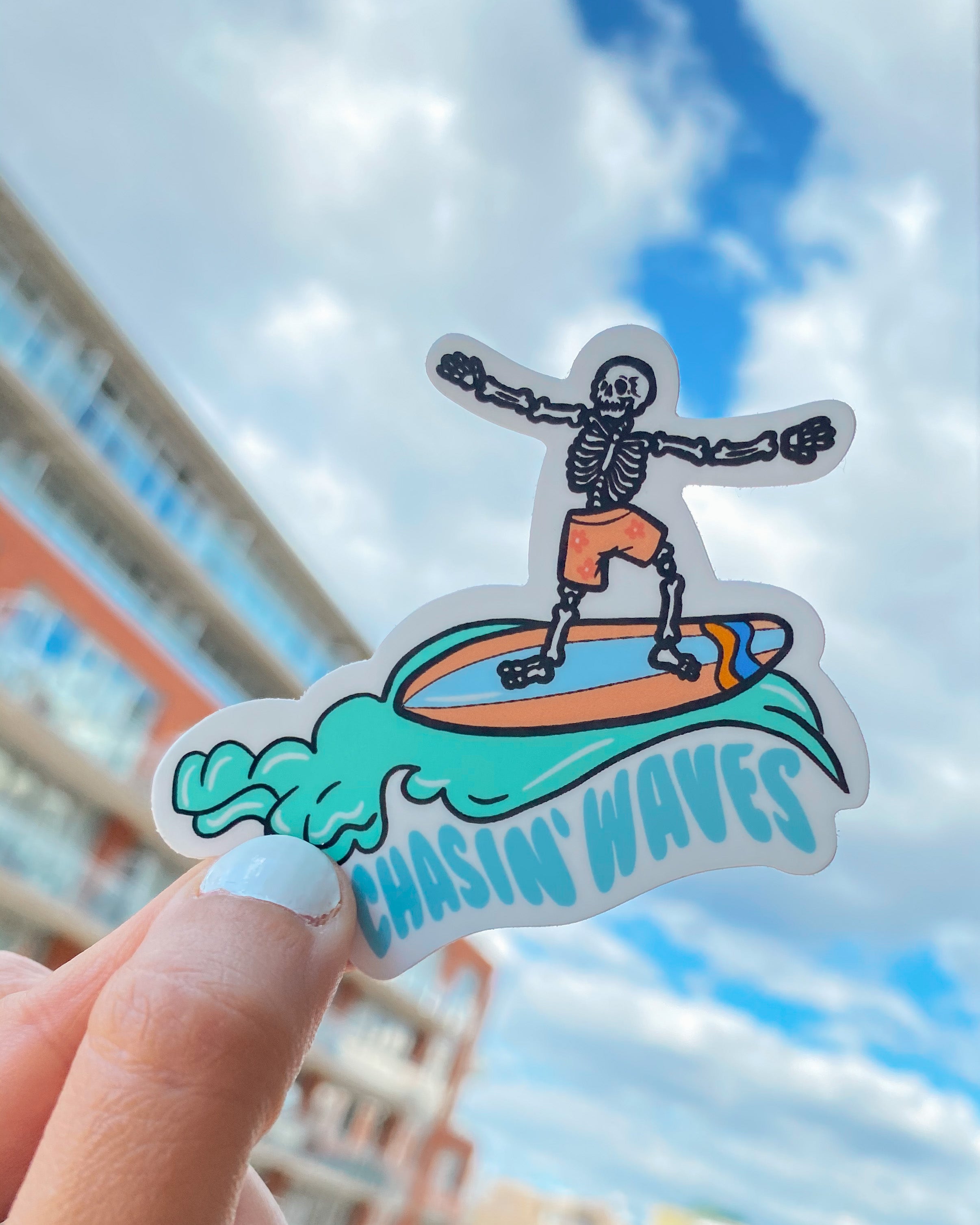 Chasin' Waves Sticker