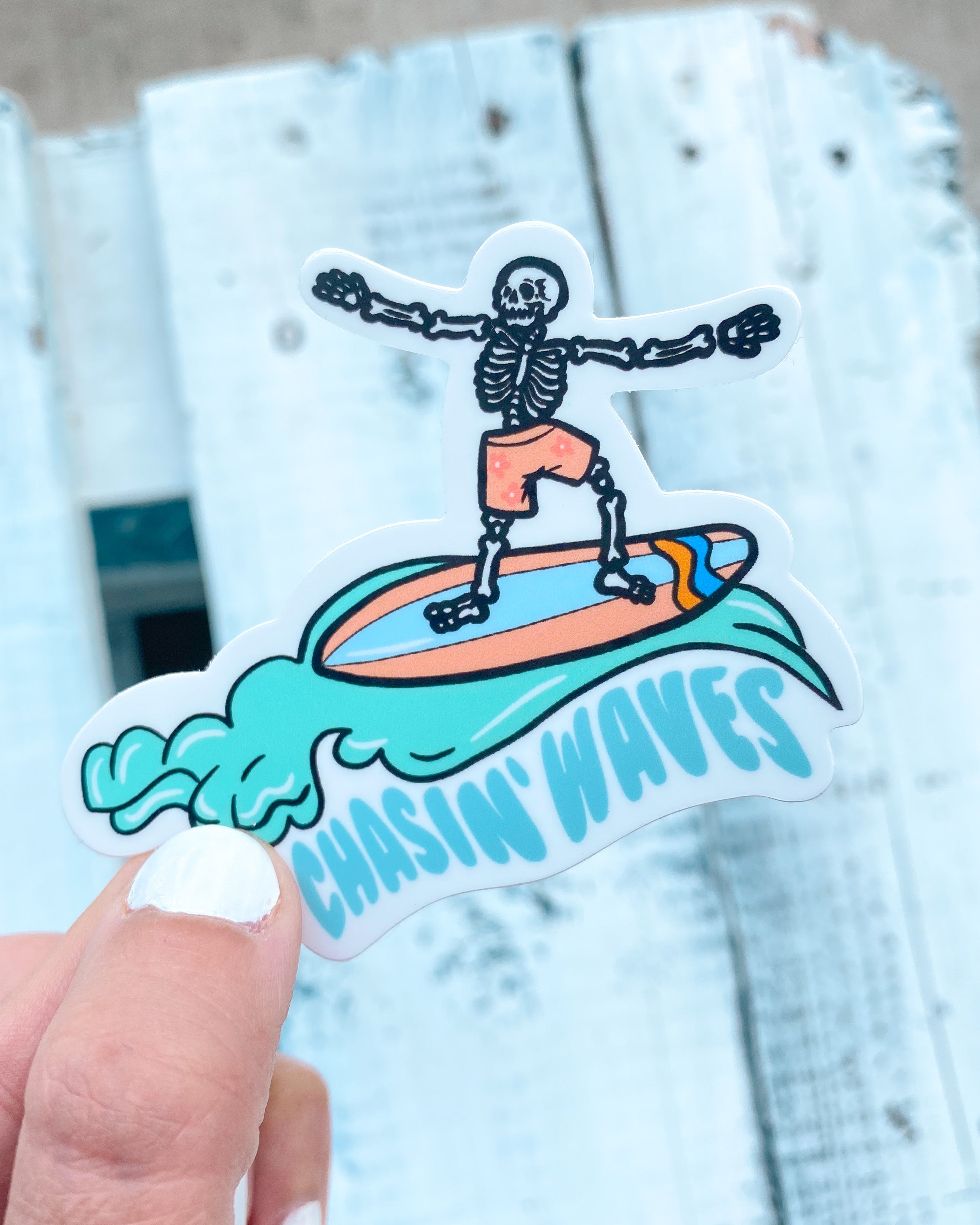 Chasin' Waves Sticker