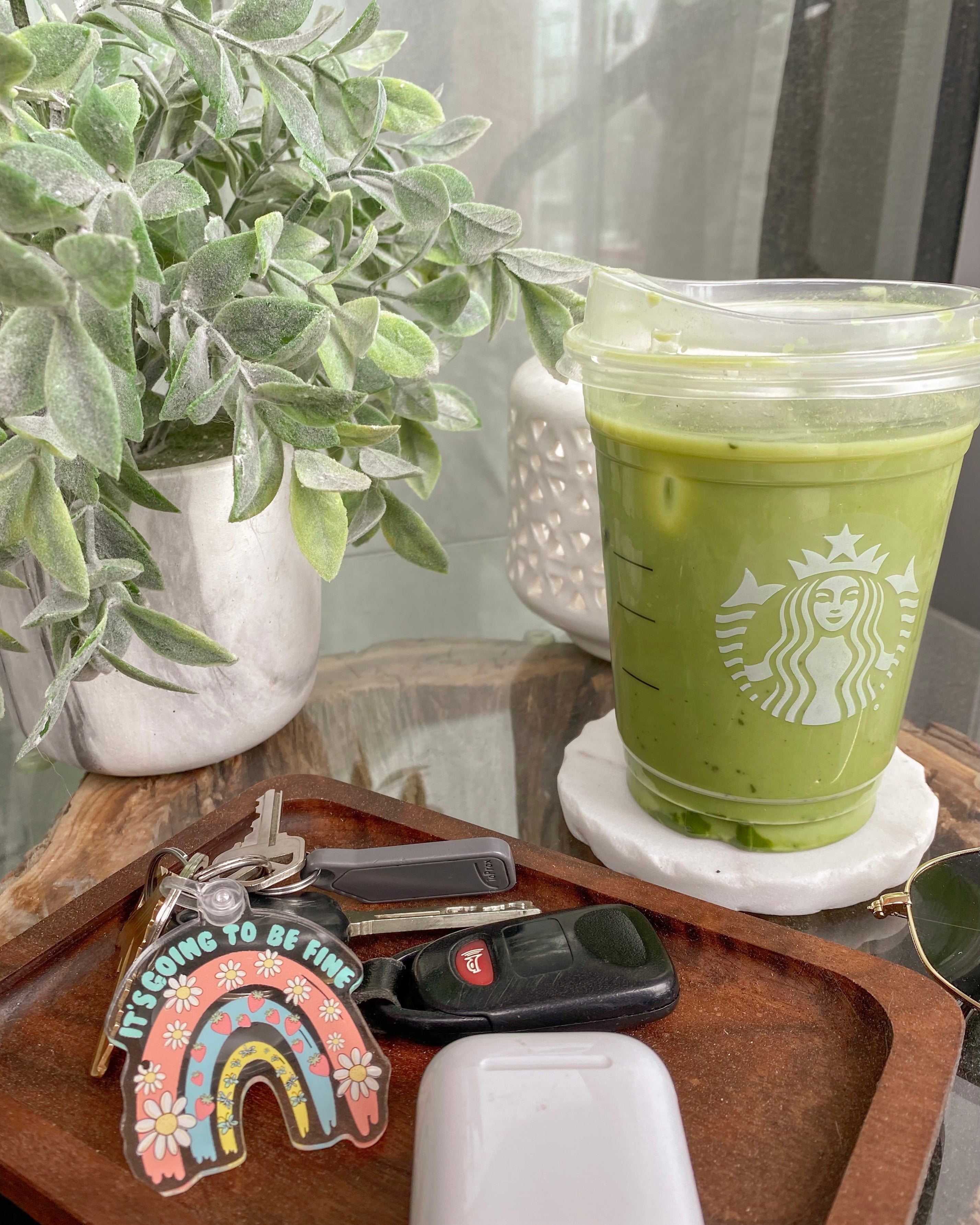 It's Going To Be Fine Rainbow Keychain