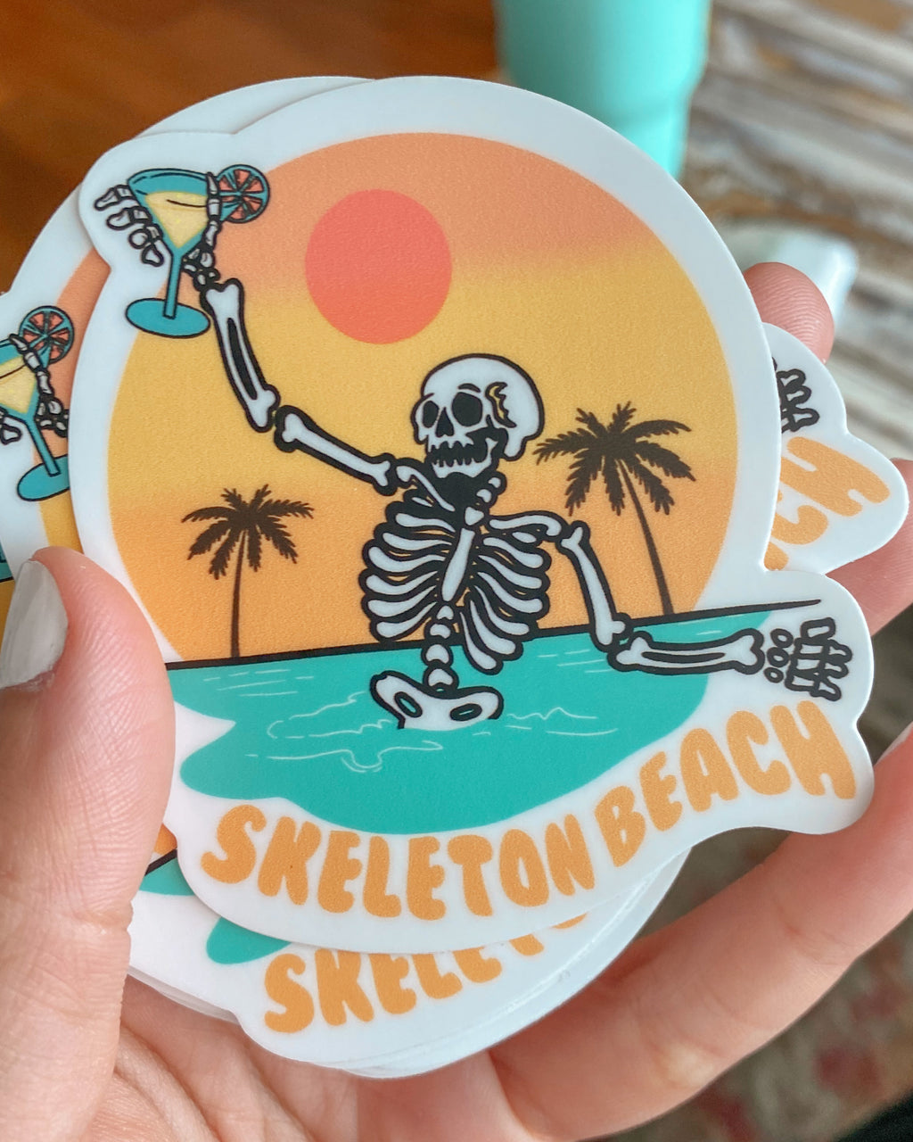 Skeleton Beach Sticker