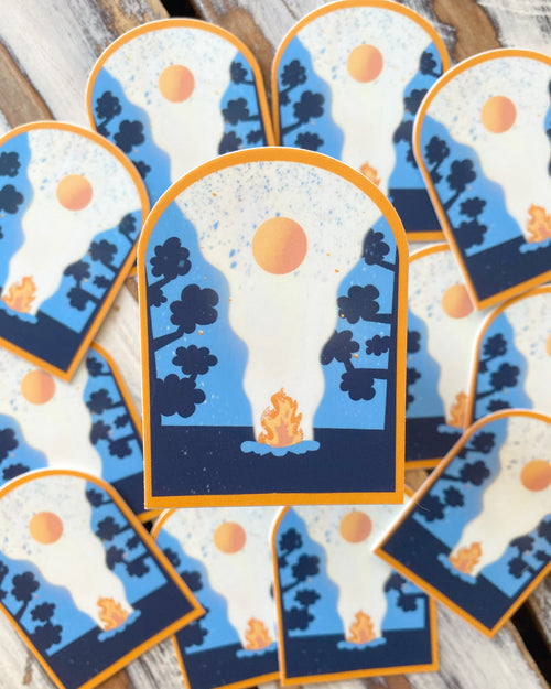 Campfire Sticker