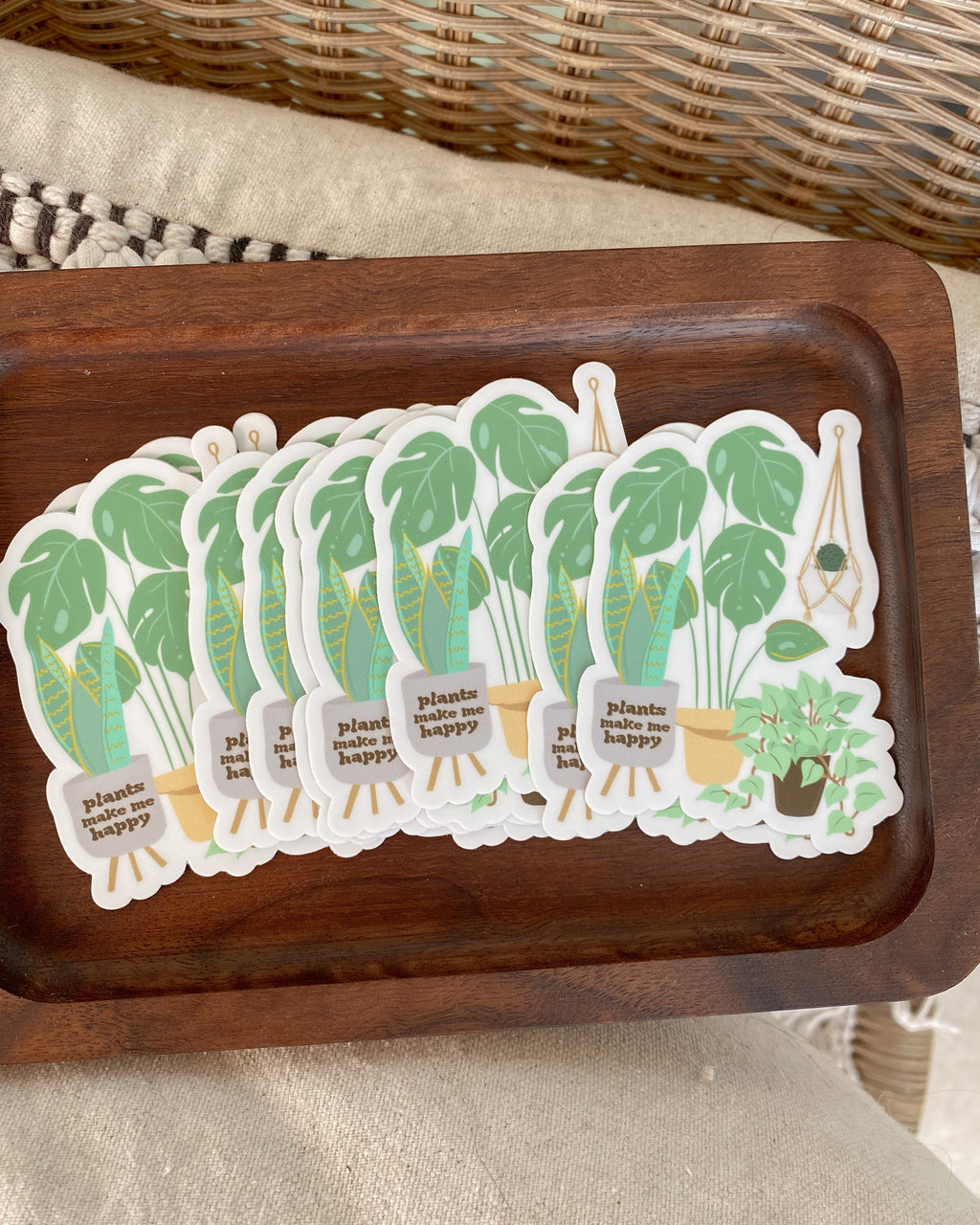 Plants Make Me Happy Sticker
