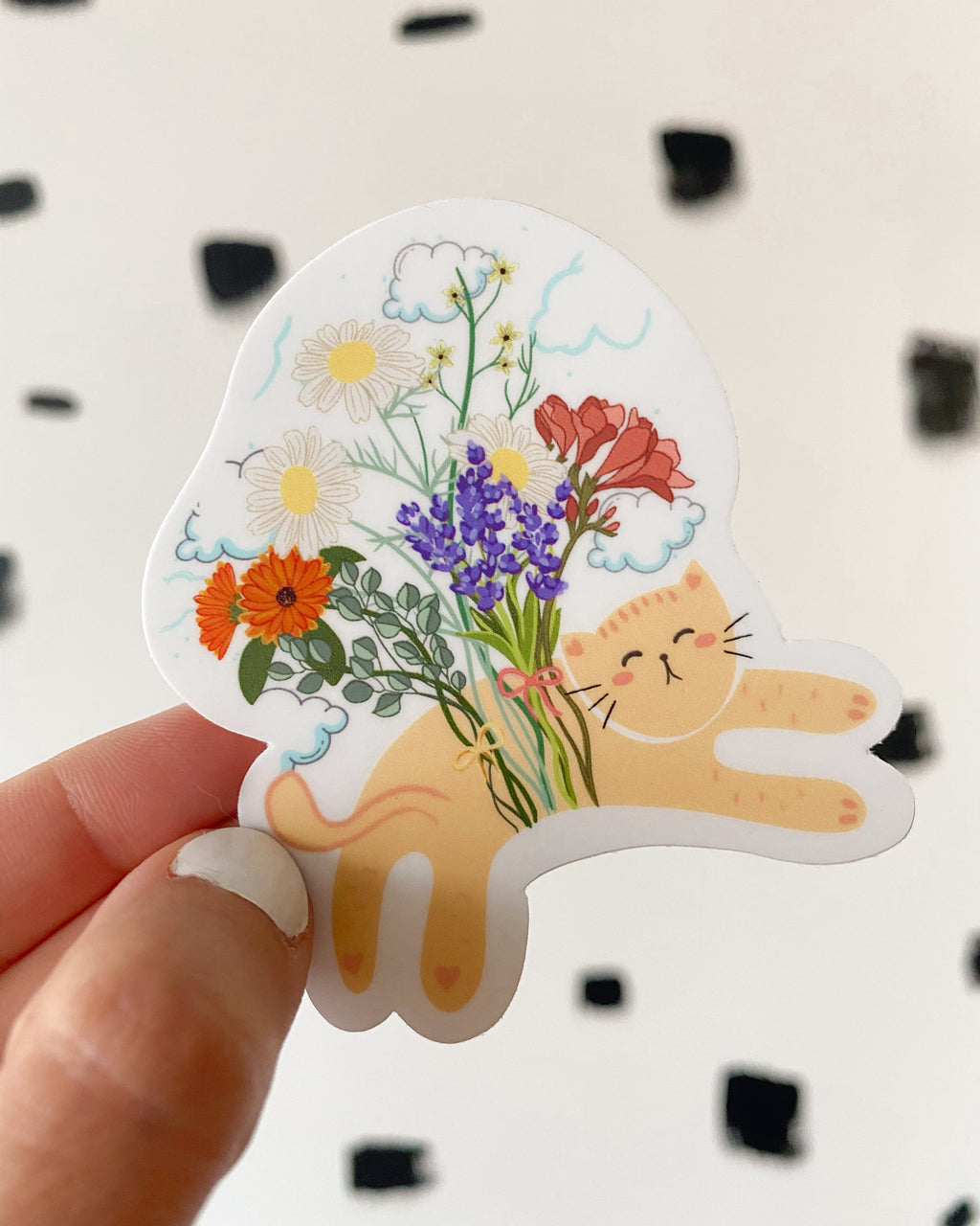 Flowers Give You Wings Sticker